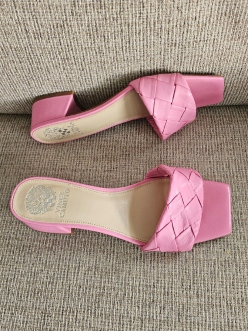 Vince Camuto Semtera Block Heel Slide Sandal Size 9 - Picture 2 of 7